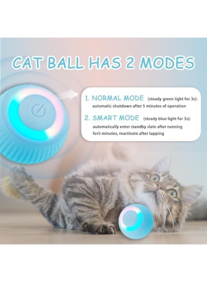 Queens Interactive Cat Toy Ball 2.0 Smart Automatic Rolling Toy Cat Ball Moving Self Indoor Playing Play Pet's with LED Lights Cat Toy Balls - Image 3